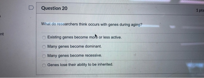 Solved D Question 11 1 pts Which of the following is a | Chegg.com