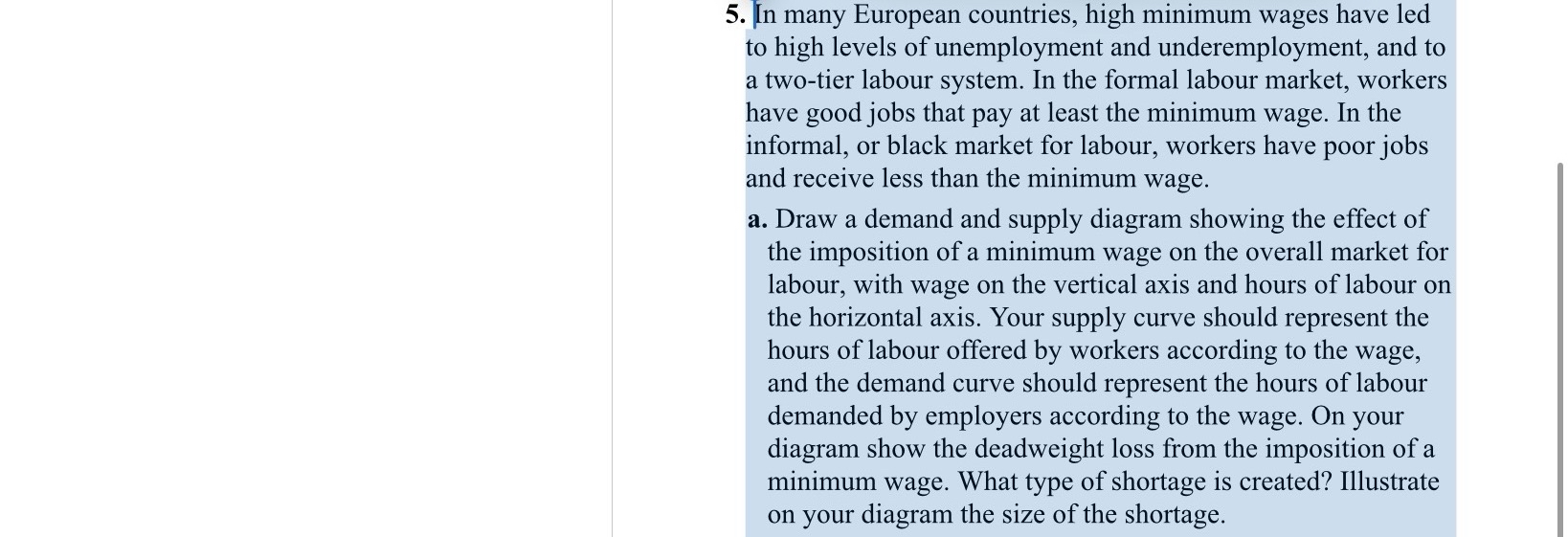 Solved In Many European Countries High Minimum Wages Have Chegg Com   Image