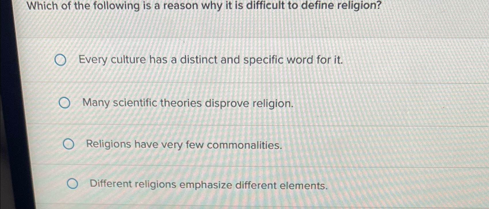 Solved Which of the following is a reason why it is | Chegg.com