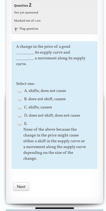Solved Question 2 Not yet answered Marked out of 1.00 P Flag | Chegg.com