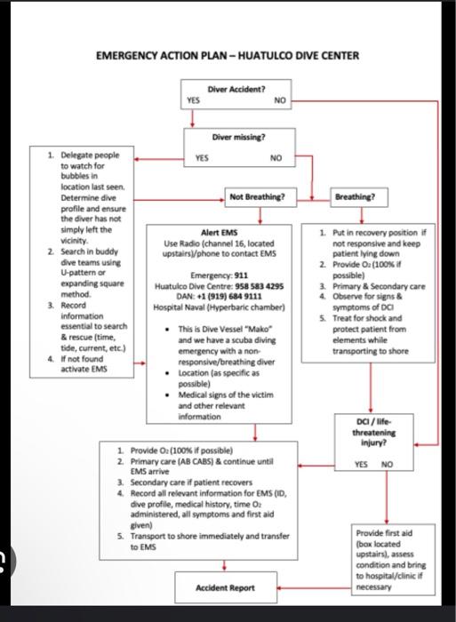 Solved I need help writing a PADI rescue diver emergency