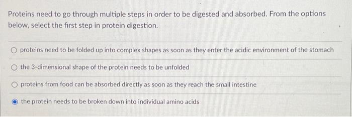 Solved Proteins need to go through multiple steps in order | Chegg.com