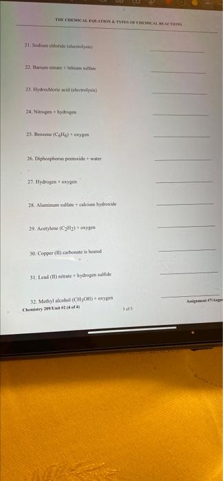 Solved For each reaction below write a complete balanced | Chegg.com
