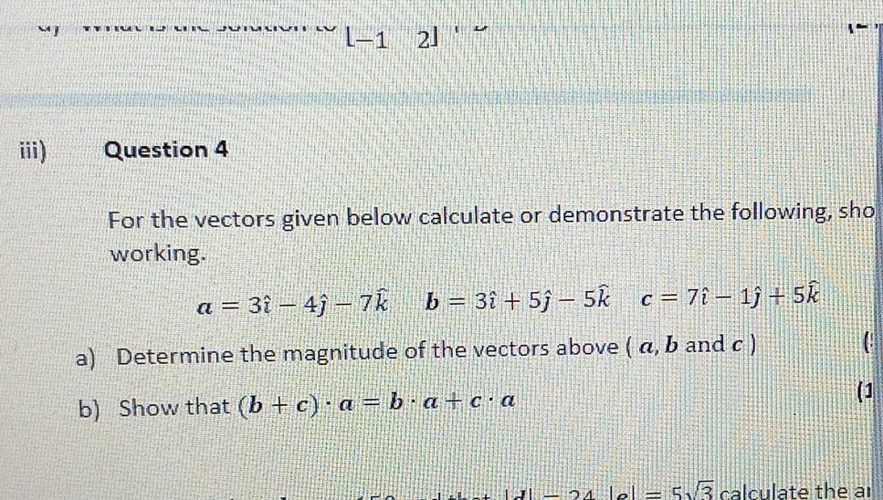 Solved ing What is D+ 7C, show all working (5) 3 What is the | Chegg.com