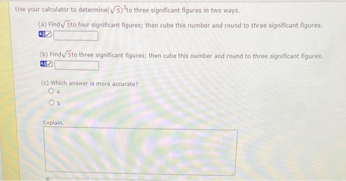 Solved Ise your calculator to determine (5)3 to three | Chegg.com