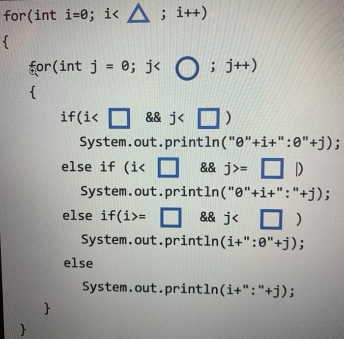 Solved for(int i=0; i
