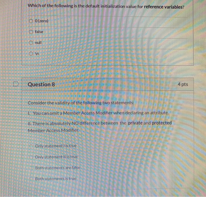 Solved D Question 1 4 pts Which of the following is the | Chegg.com