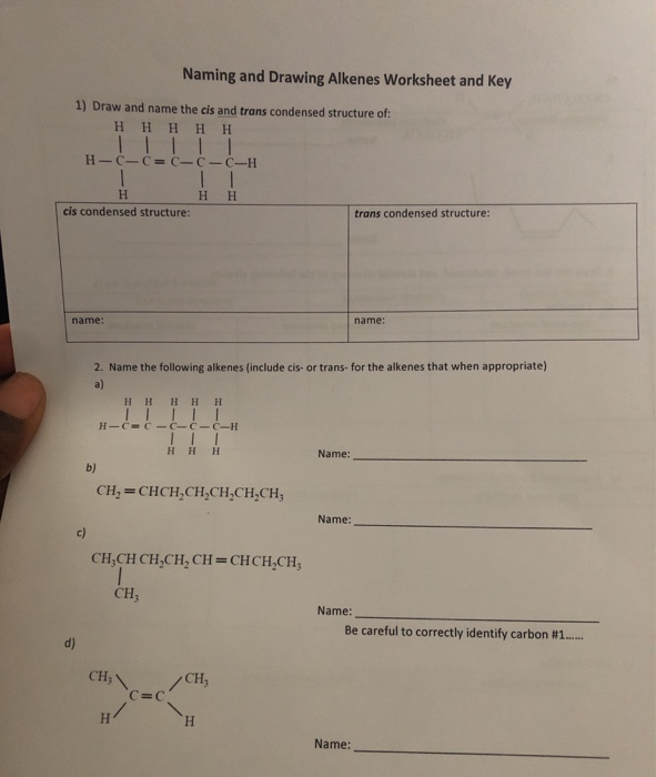 Naming Alkanes Worksheet 1 Answer Key - kidsworksheetfun