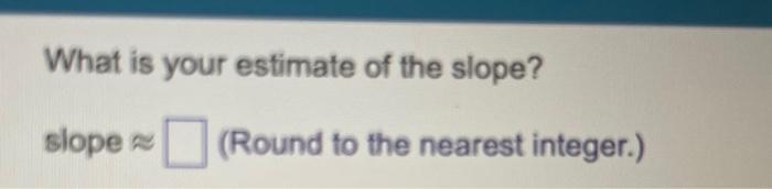Solved Estimate the slope of the following curve at the | Chegg.com