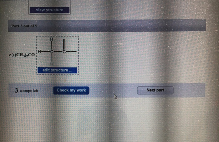 lewis structure for (ch3)2co