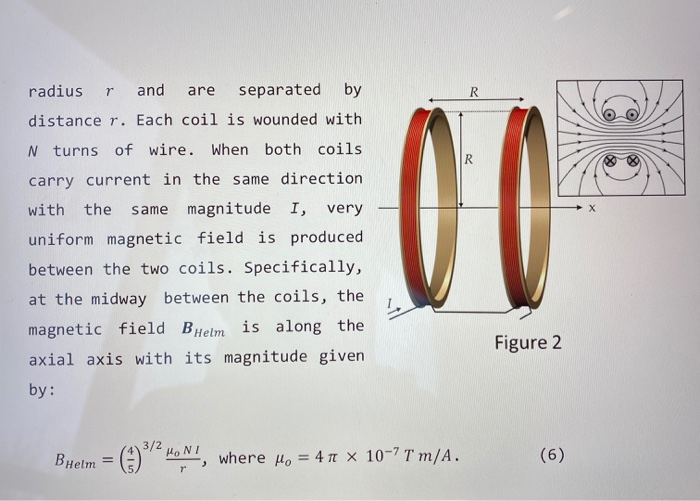 Solved 2. For a pair of Helmholtz coils described in this | Chegg.com