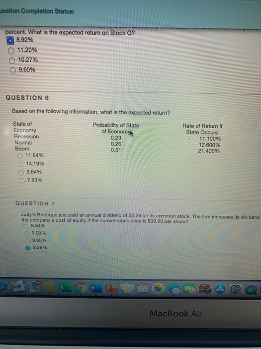 Solved estion Completion Status: percent. What is the | Chegg.com
