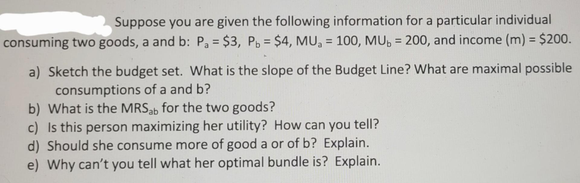 Solved Suppose You Are Given The Following Information For A | Chegg.com