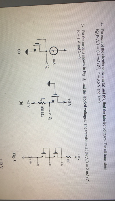 Solved Э « 4 For each of the circuits shown in (a) and (b), | Chegg.com
