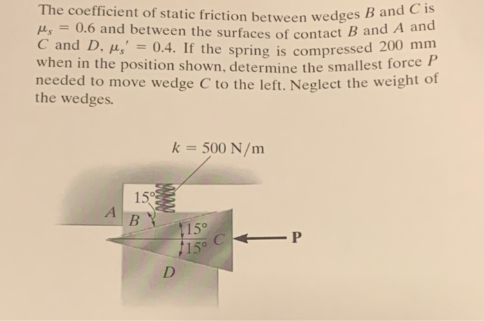 Solved N Between Wedges B And C Is Taces Of Contact B And A | Chegg.com