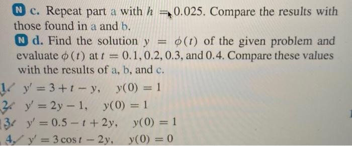 Solved In each of Problems 1 through 4: N a. Find | Chegg.com