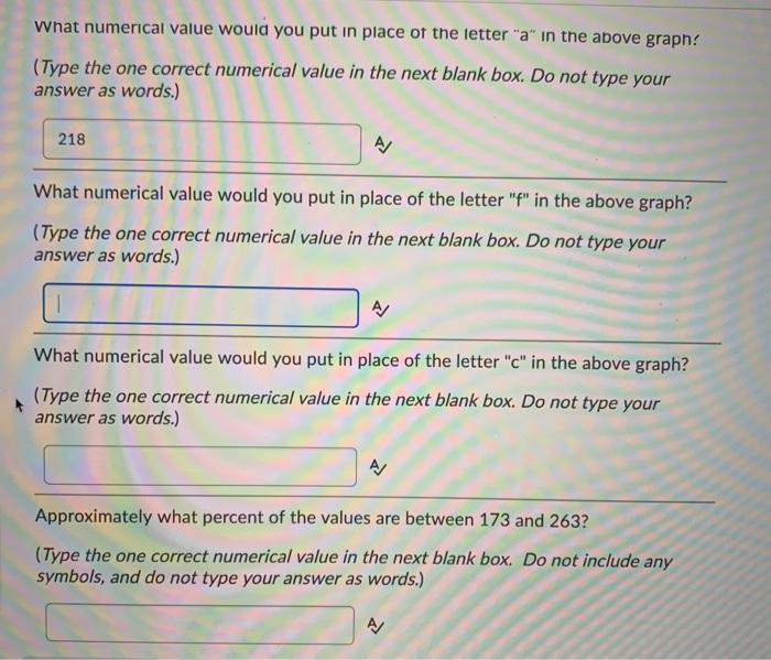 Solved what numerical value would you put in place of the | Chegg.com
