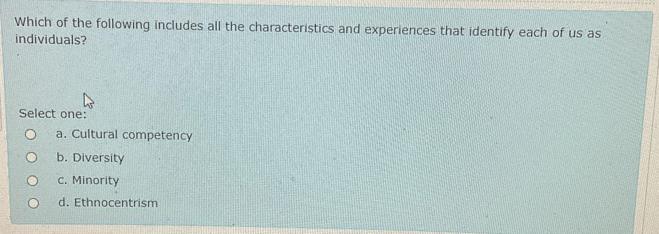 Solved Which of the following includes all the | Chegg.com