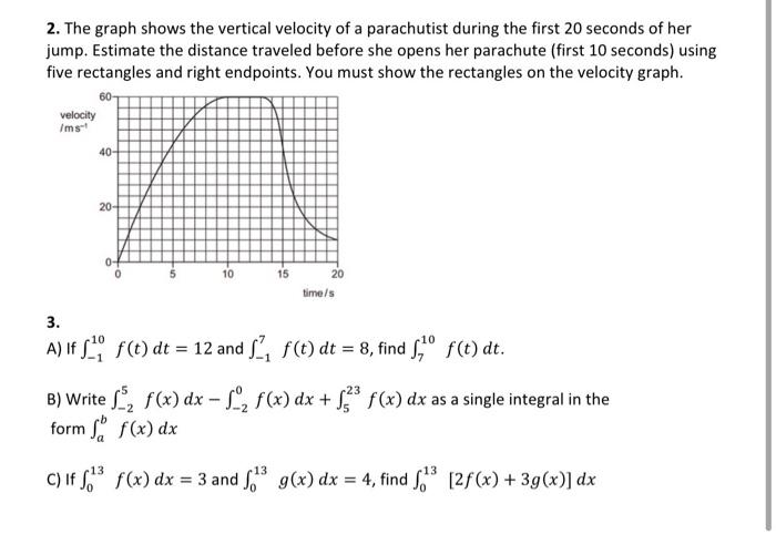 Solved 2. The graph shows the vertical velocity of a | Chegg.com