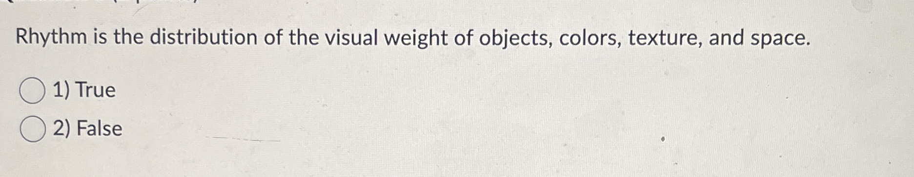 Solved Rhythm is the distribution of the visual weight of | Chegg.com