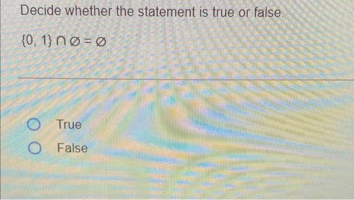 Solved Tell whether the statement is true or false. {3, 16, | Chegg.com