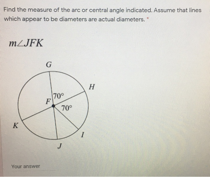 3 point measure of an arc