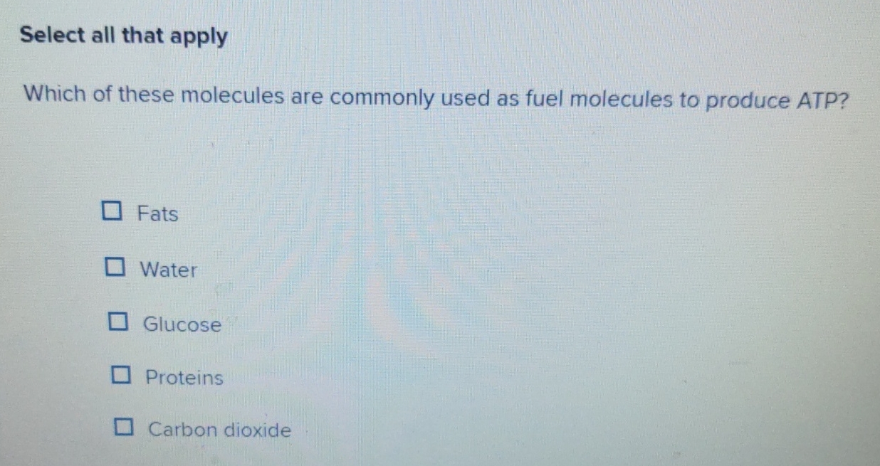 Select all that applyWhich of these molecules are | Chegg.com