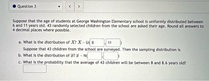 Solved Suppose that the age of students at George Washington | Chegg.com