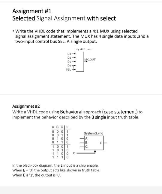 what is a signal assignment statement