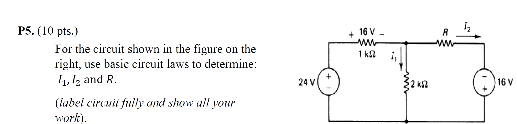 Solved P5. (10 pts.)For the circuit shown in ﻿the figure on | Chegg.com