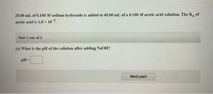 Solved A buffer solution is prepared by dissolving 1.000 g | Chegg.com