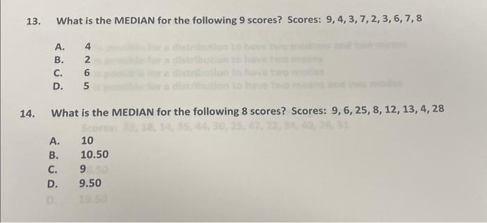 what is the median of 2 3 5 7 8 9