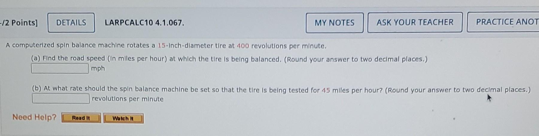 Solved -12 Points] DETAILS LARPCALC10 4.1.067. MY NOTES ASK | Chegg.com
