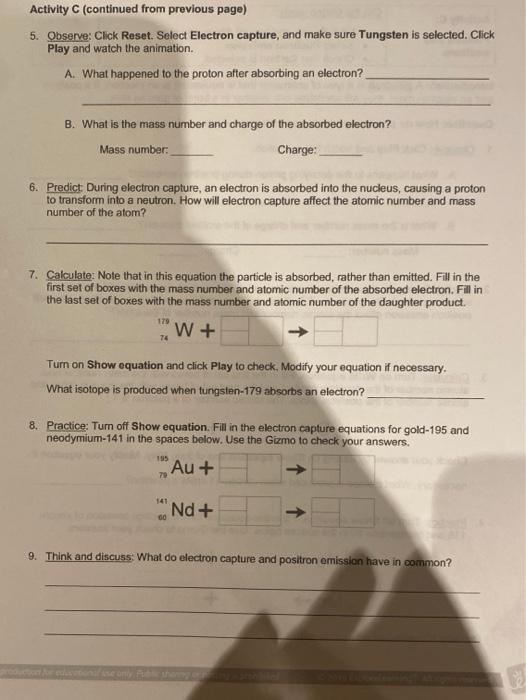 Solved Student Exploration Nuclear Decay Vocabulary Alpha Chegg