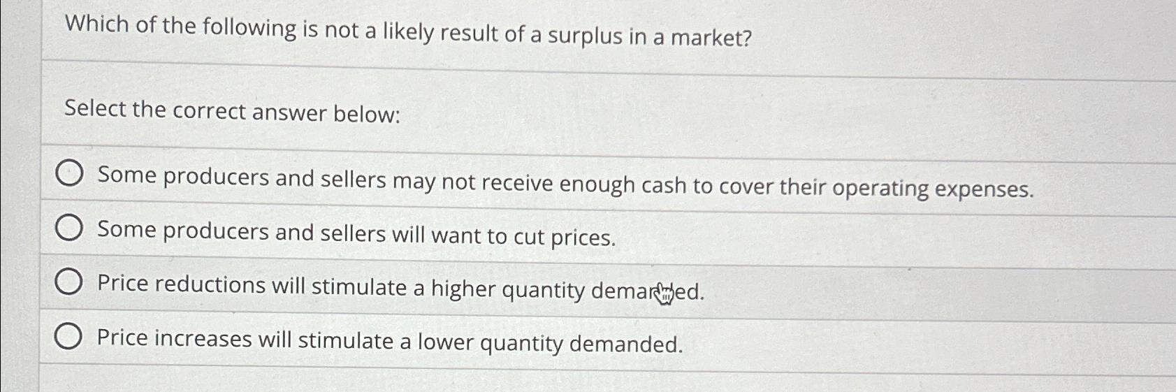 Solved Which of the following is not a likely result of a | Chegg.com
