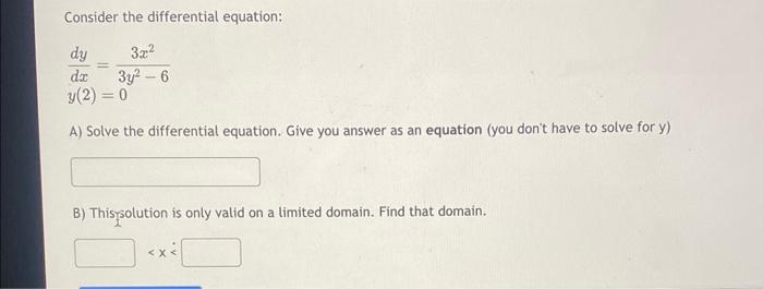 Solved Solve This Differential Equation: | Chegg.com