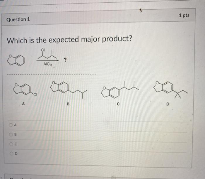Solved 1 1 pts Question 1 Which is the expected major | Chegg.com