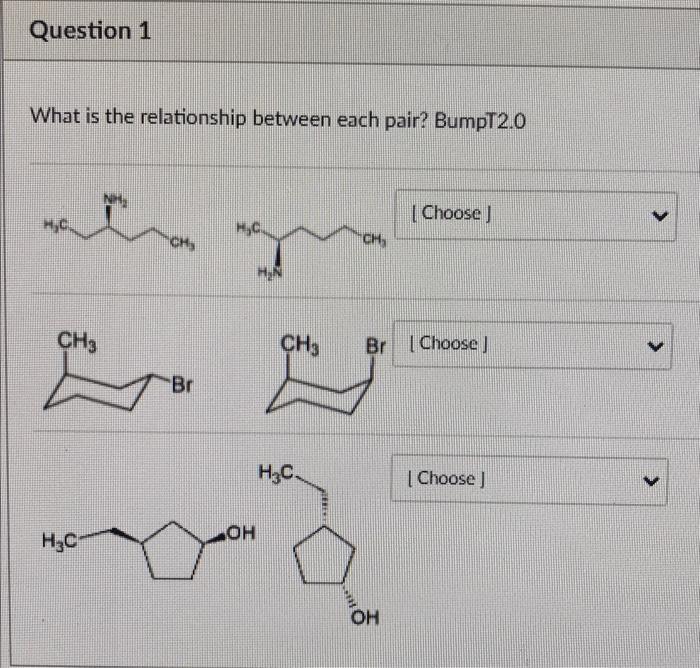 Solved Question 1 What is the relationship between each | Chegg.com
