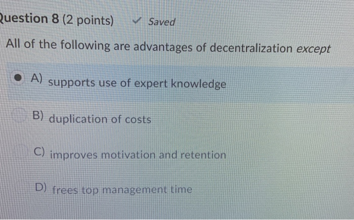 Solved Question 8 (2 Points) Y Saved All Of The Following | Chegg.com