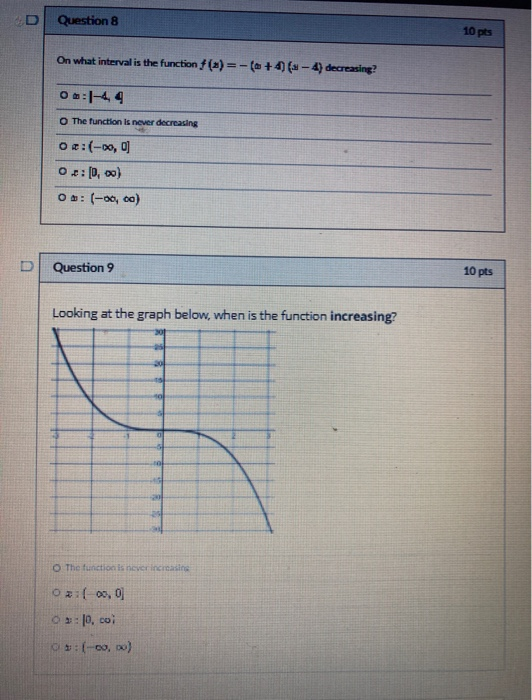 Solved D Question 1 10 pts A={a,b,c}, B = {9, 16, 25}, and f | Chegg.com