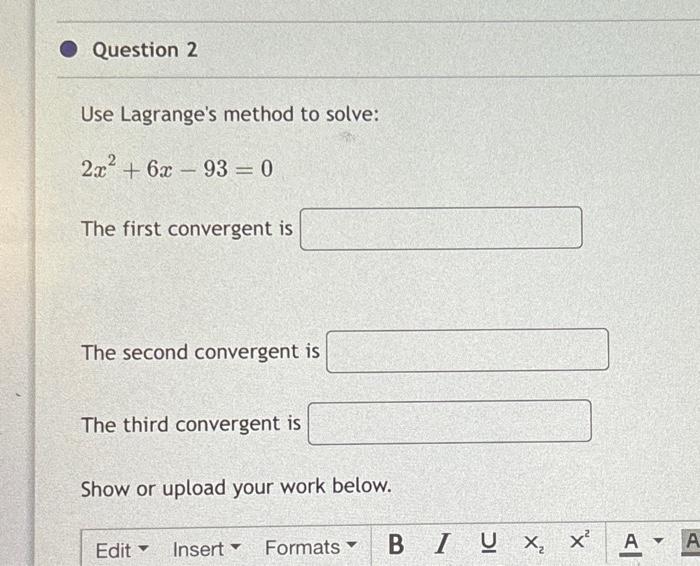 Solved Hi! Can someone solve these correctly using the | Chegg.com