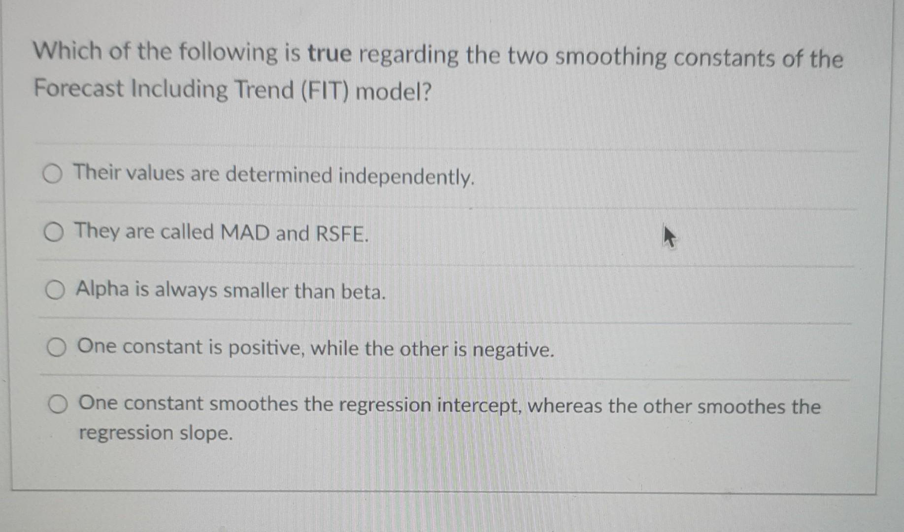 Solved Which of the following is true regarding the two | Chegg.com