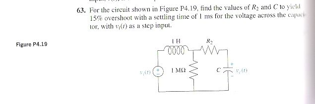 Solved For the circuit shown in Figure P4.19, find the | Chegg.com
