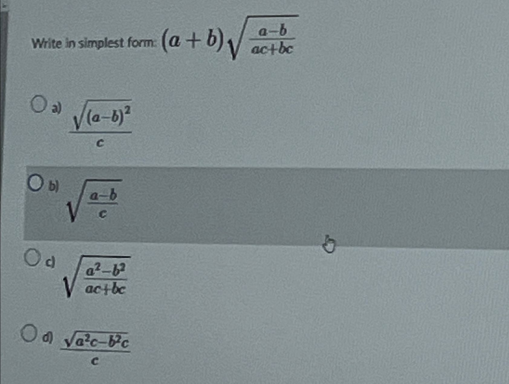 Solved Write in simplest form: | Chegg.com