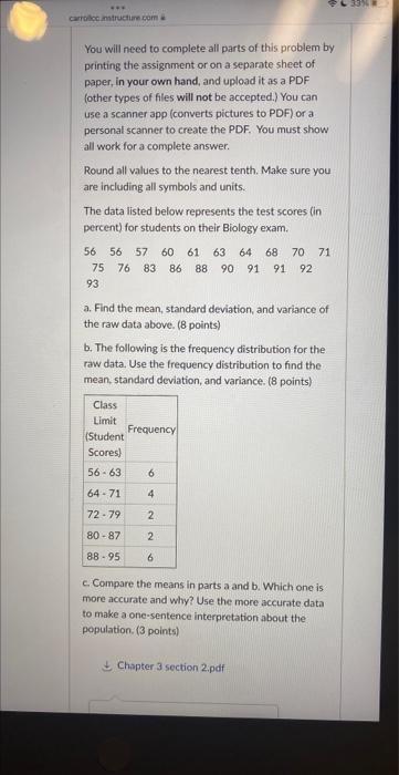 Solved You will need to complete all parts of this problem | Chegg.com