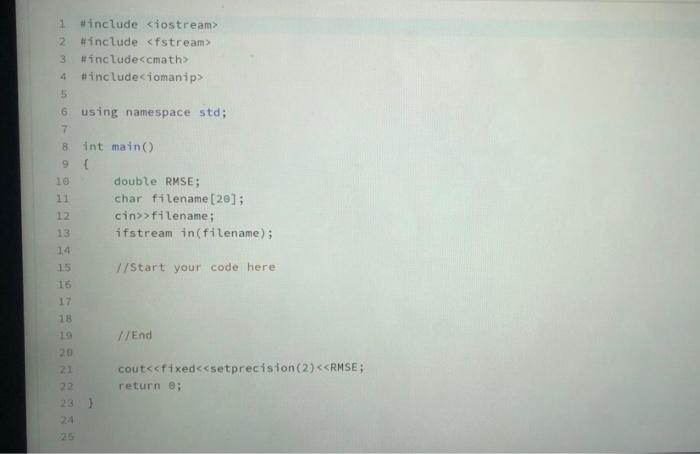 Solved Task - 2-D: Root Mean Square Error Calculation | Chegg.com