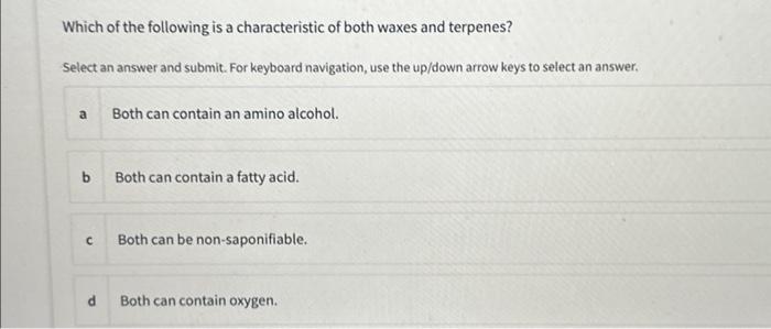 Solved Which of the following is a characteristic of both | Chegg.com