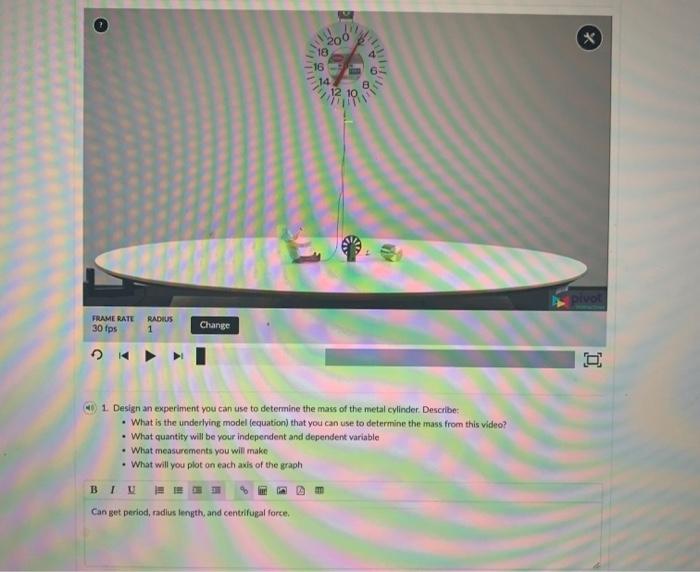 1. Design an experiment you can use to determine the | Chegg.com