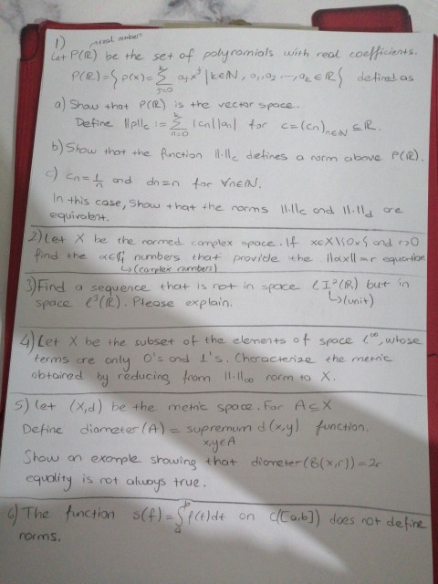 Functional Analysis Question Paper Functional analysis Functional analysis:İnfinite | Chegg.com