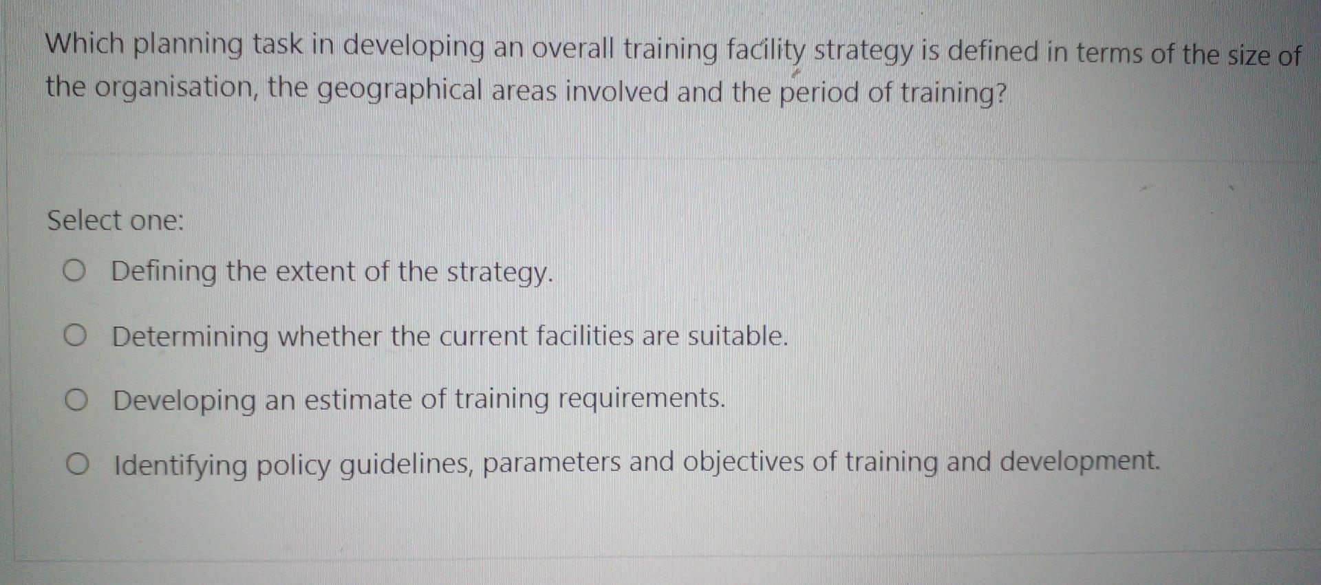 Solved Which phase of the training cycle refers to | Chegg.com